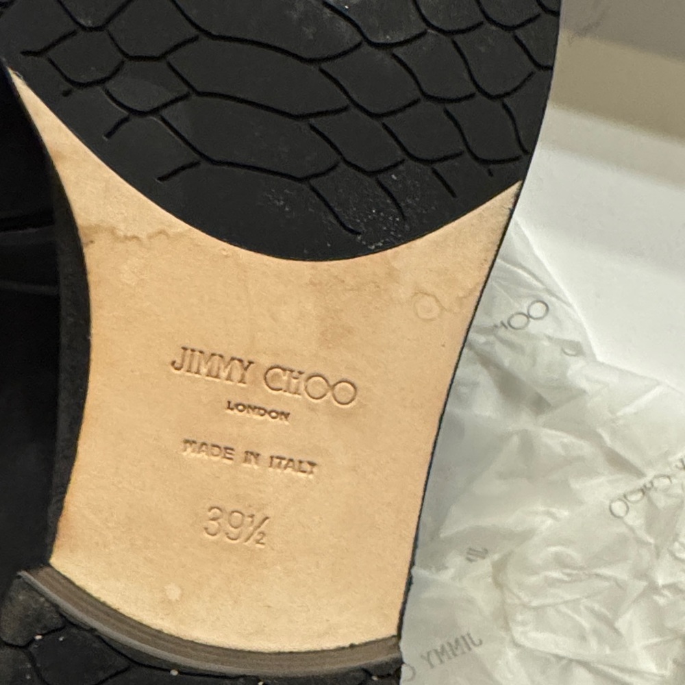 Jimmy Choo Black Heeled Boots - Picture 11 of 14
